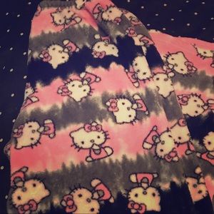 Super fuzzy Hello kitty pajamas